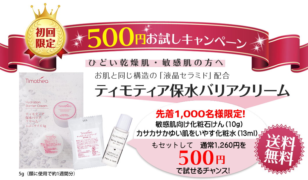 初回限定500円お試しキャンペーン